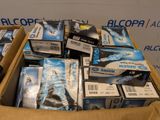 many boxes of toothbrushes in a cardboard box