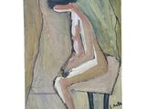 une image d'un tableau représentant un homme assis sur une chaise