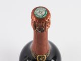 a bottle of wine that has a cork on it