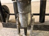 a close up of a metal object on a table