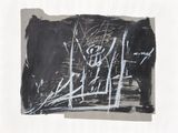 un dessin en noir et blanc sur une feuille de papier