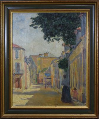 André Félix ROBERTY (1877-1963) - Mère et sa fille dans une …