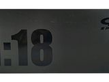 a close up of a sign with the number thirteen on it