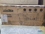 a cardboard box with a drawing of a street scene on it