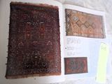 a book with a picture of a rug on top of it