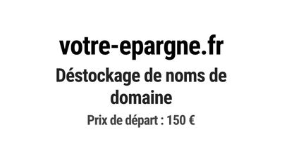 Nom de domaine votre-epargne.fr.