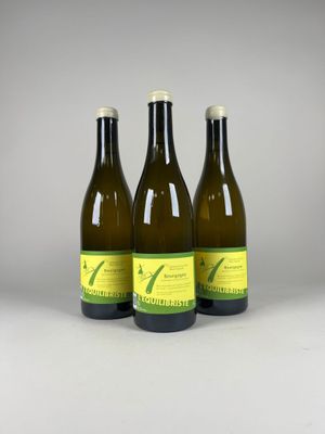 trois bouteilles de vin posées l'une à côté de l'autre sur une table