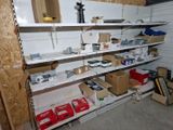 many boxes and boxes on the shelves in the garage