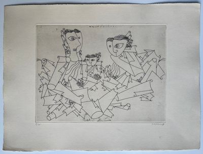 an image of a drawing of a group of people in a circle