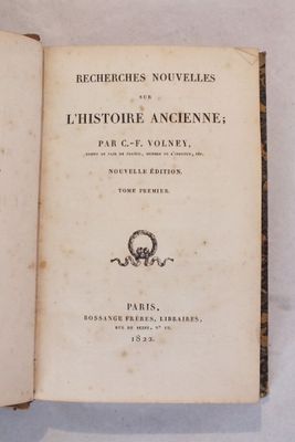 VOLNEY (Constantin-François de Chasseboeuf Comte de) : « Rec…