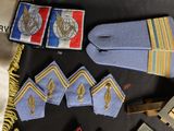 a lot of military items that are on a table
