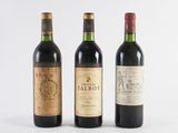 three bottles of wine sit side by side on a white surface