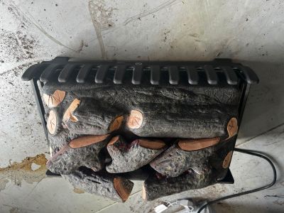 Insert de cheminée électrique simulant des bûches, grille no…