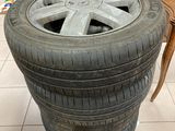 a tire that is sitting on top of a table