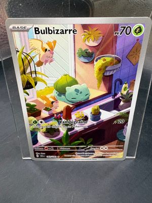 the box is clear and has a picture of a cartoon character on it