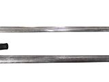 two swords that are on display on a white surface