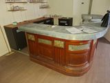 an image of a kitchen with a marble counter top