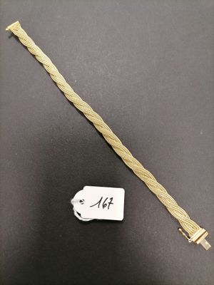 a close up of a piece of rope with a tag on it
