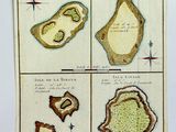 an old map of the islands of hawaii and the islands of the pacific