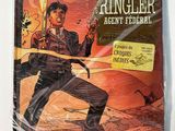 the cover of a comic book with an image of a man holding a gun
