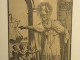 un dessin en noir et blanc représentant un homme tenant une épée