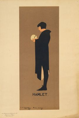 l'image d'un homme tenant un crâne dans la main