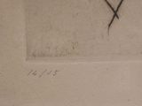 a drawing of a clock on the wall of a building