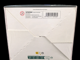 a white envelope that is open on a black background