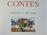 la couverture du recueil de fables de Jean de La Fontaine, illustré par Henry Lemarie