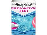 Multifoction 5 en 1 : pastilles de chlore, 200 ml