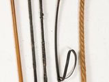 four different types of canes on a white surface