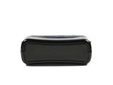 black leather case with blue lining for the apple watch
