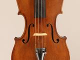 an old violin with a bow on a white background