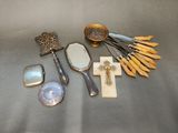 a lot of items that are sitting on a table
