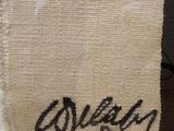 a picture of a piece of cloth with a name on it