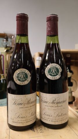 2 bouteilles de Vosne Romanée Louis Latour de 1982