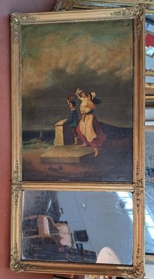 three paintings hanging on the wall of a room