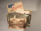 trois vieilles cartes postales représentant une ville avec l'image d'un bâtiment
