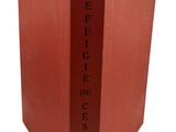 a red book with a black cover and a red cover