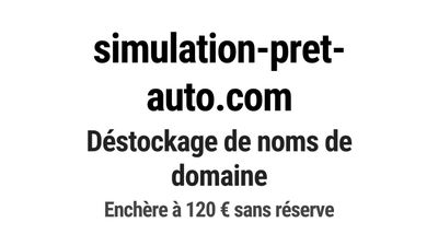Nom de domaine simulation-pret-auto.