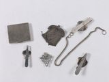 a lot of items that are laying out on the table