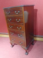 Chiffonier en bois naturel, à cinq tiroirs en façade, pose s… (photo 5)