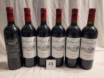 6 bouteilles CHÂTEAU LA TOUR DE BY 2011 MEDOC.