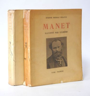 an old book with a picture of a man with a mustache