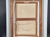 an old picture of a window with a rope hanging from it ' s side