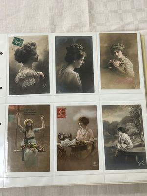 1 Album avec des CPA : Bonne Année, Pâques, 1er Avril, Bonne…