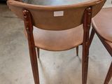 pair of mid - century danish chairs in the style of hans j wegnel