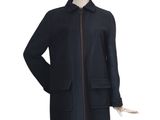 black coat with hood and zippers on mannequin mannequin mannequin mannequin mannequin mannequin mannequin mannequin