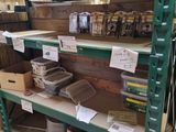 many boxes and boxes on the shelves in the store