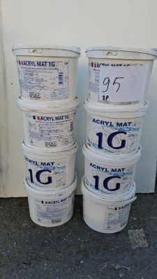 Lot de 8 seaux de peinture acrylique de la marque Acryl Mat …